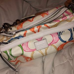Vintage coach multicolor purse